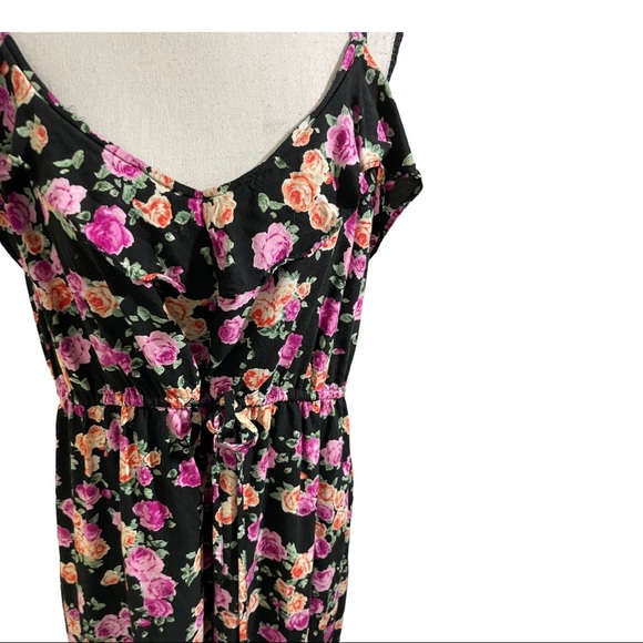 Torrid floral v-neck adjustable straps dress drawstring waist size 3 plus - Picture 3 of 12